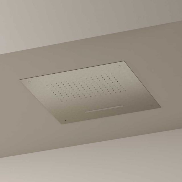 Ceiling Showerhead + Built-in Part Hotbath Archie AR142-Hotbath - Brushed Steel